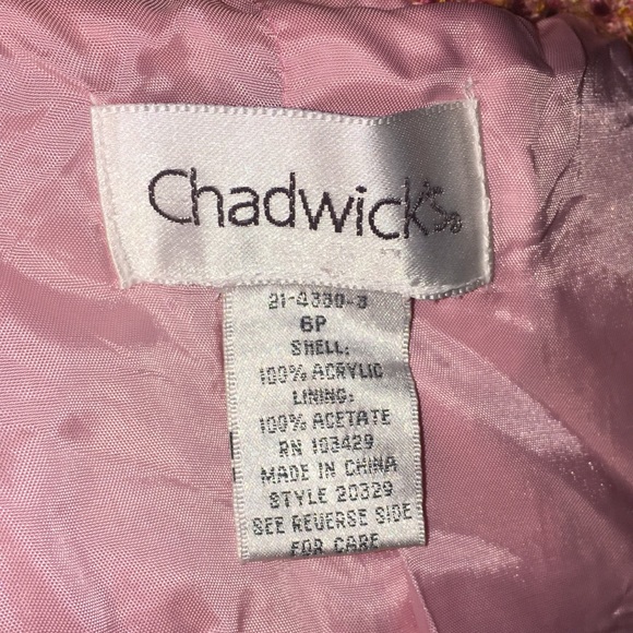 NEW Chadwick Tweed Peachy Pink Blazer Jacket Coat - Picture 5 of 5